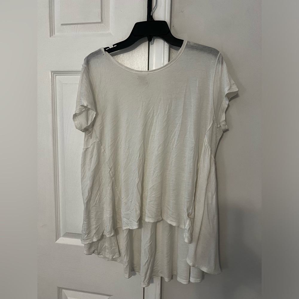 Free people casual white tee